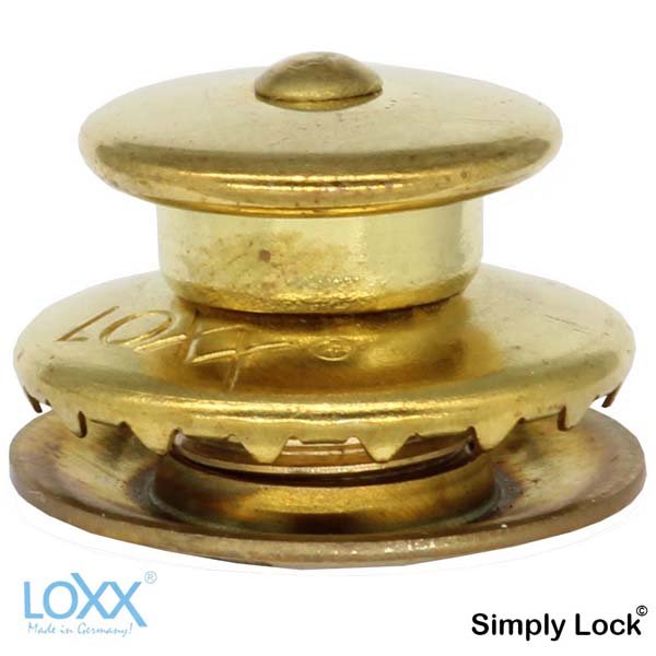 LOXX® Oberteil mit großer Griffkappe  - Messing Natur