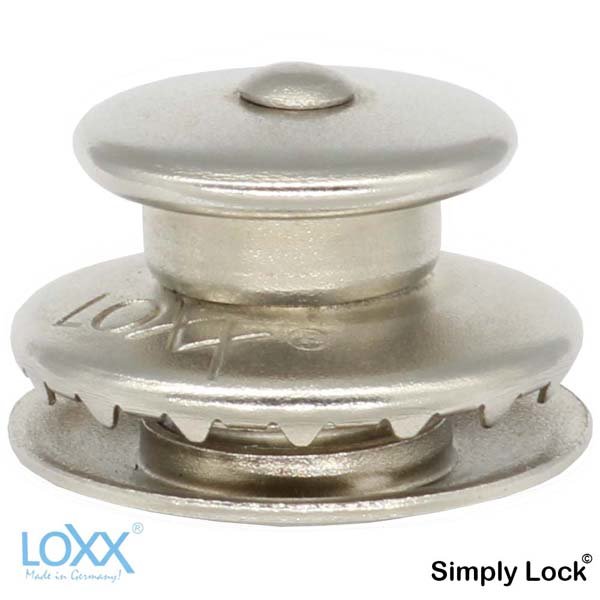LOXX® Oberteil mit großer Griffkappe - Nickelfrei Silber Matt